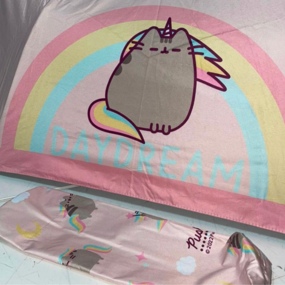 Ready Stock | Pusheen Limited Edition Pink Daydream Folded Umbrella Satiny Finish