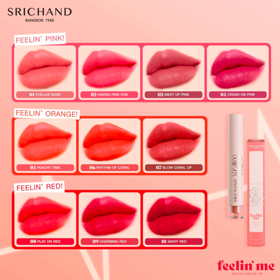 PRE ORDER | Srichand Srichand Feelin Me Matte Liquid Lip 3g [10 shades]