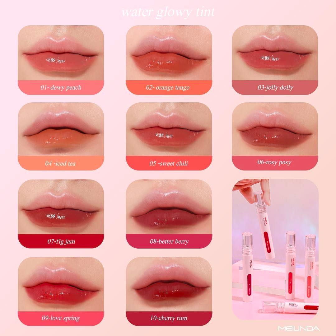 PRE ORDER | Meilinda Meilinda Water Glowy Lip Tint 3.5ml [10 shades]