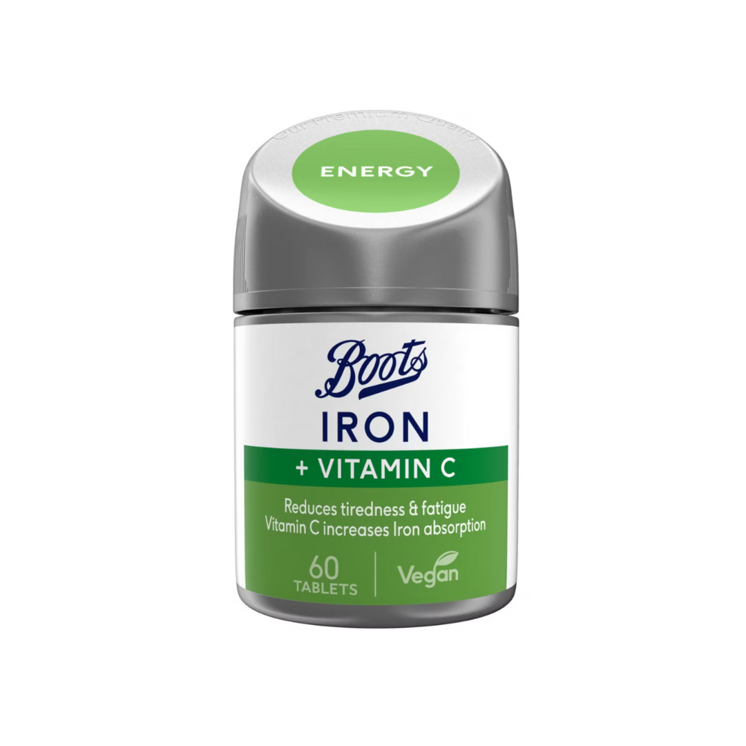 UK PRE ORDER | Boots Iron & Vitamin C 60 Tablets (2 month supply)