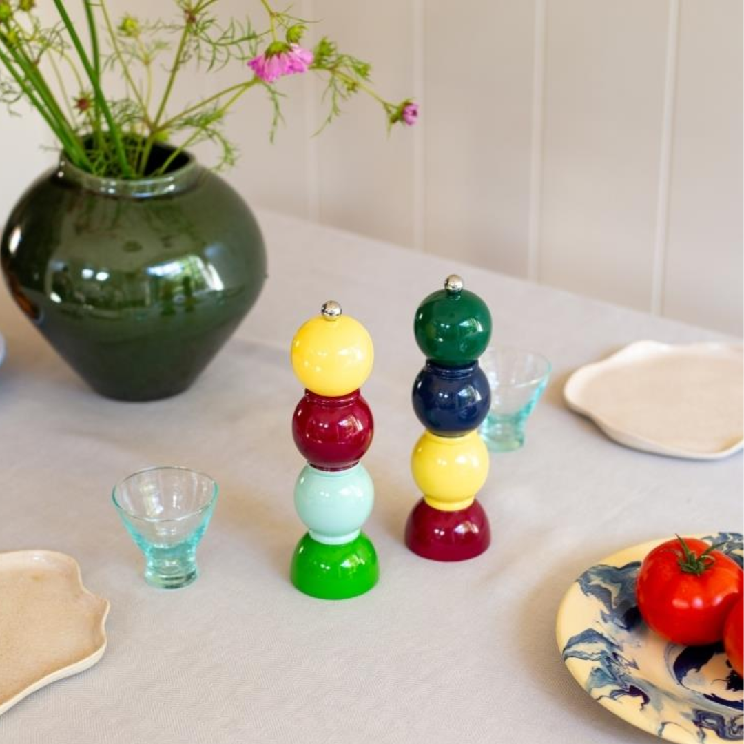 UK PRE ORDER | Addison Ross London Yellow Multi Bob Salt or Pepper Mill